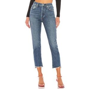 Agolde Riley High Rise Straight Crop Jeans - Size 26